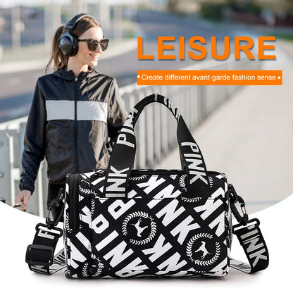 Women Fitness Backpack Large Capacity Fitness Training Bag Wear-resistant Adjustable Strap with Zipper Gym Bags for Travel Swimm