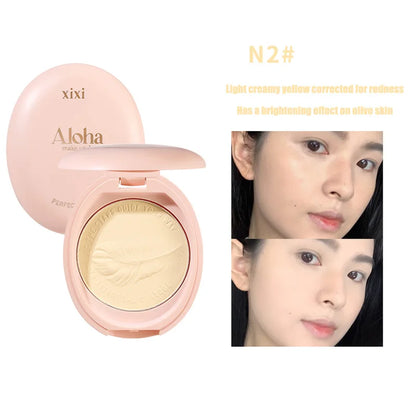 Face Powder Oil-control 24 Hours Long Lasting Waterproof Matte Pressed Powder Poreless Concealer Makeup Setting Compact Powder