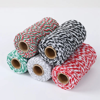 Christmas Wrapping String Rope Merry Christmas Decoration For Home 2024 Navidad Natal Noel Gift Box Packaging Rope New Year 2025