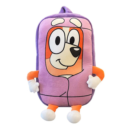 Bluey Anime Figures Kindergarten Kids Schoolbag Cartoon Bingo Plush Family Backpack Picnic Travel Photo Snack Bag Children Gifts