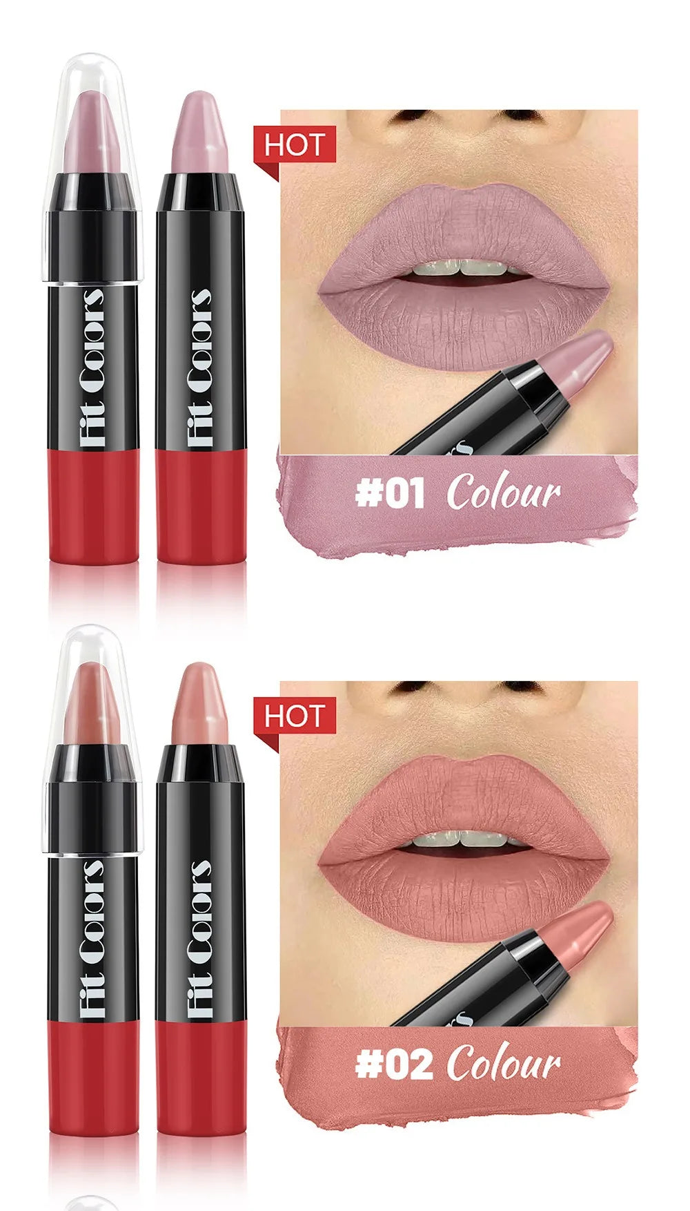 Nude Grey Pink Lip Liner Pen Matte Contour Tint Crayon Lipstick Non-stick Cup Waterproof Sexy Red Lip Shape Makeup Cosmetic