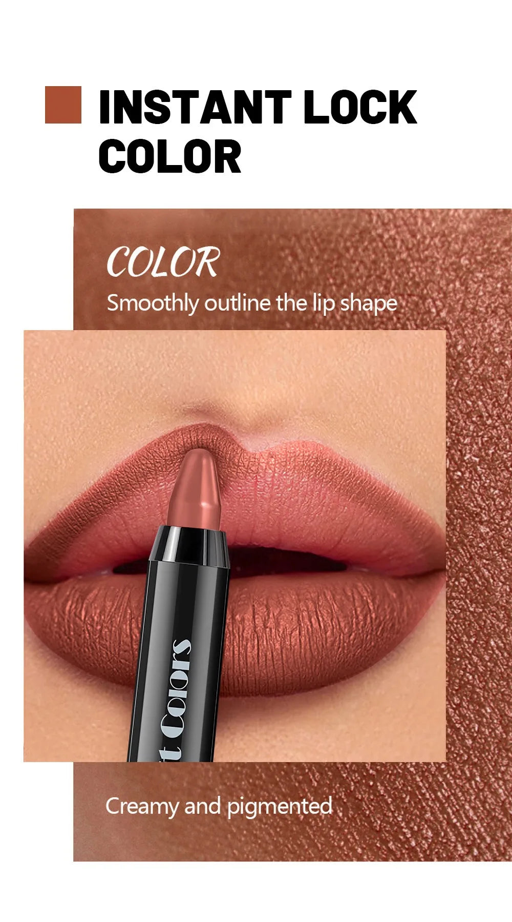 Nude Grey Pink Lip Liner Pen Matte Contour Tint Crayon Lipstick Non-stick Cup Waterproof Sexy Red Lip Shape Makeup Cosmetic