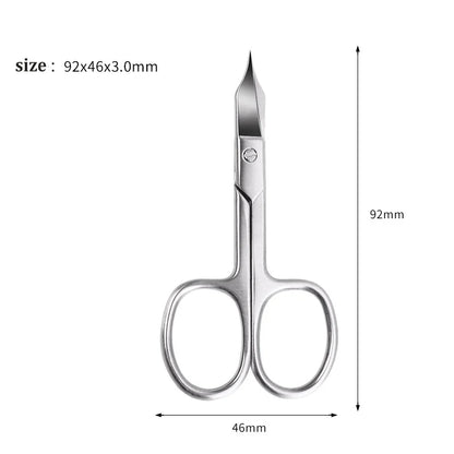 1Pc Professional Thick Toe Nail Scissors Cutter Clipper Manicure Curved Tip Pedicure Tool Round Nails Ingrowns Beauty Grooming