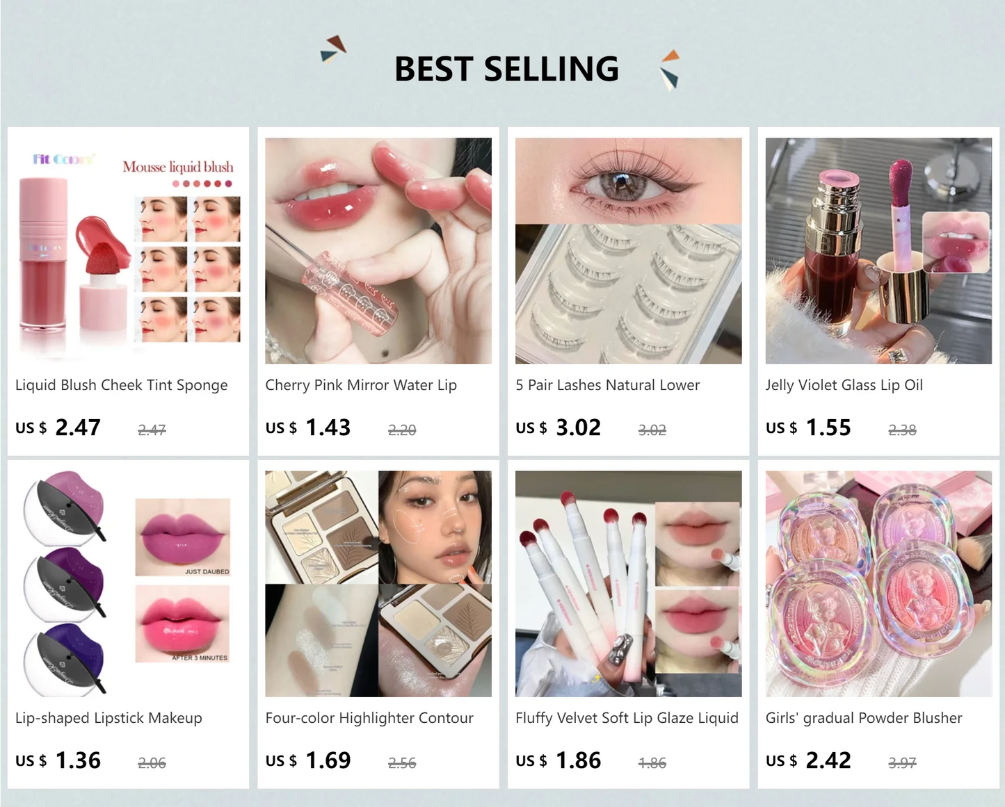 Matte Lipstick 5-in-1 Lipstick Set Highly Pigmented Waterproof Lasting Combination Lip Gloss Makeup Non-Stick Liquid Lipstick