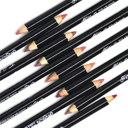 12 Colors Nude Lip Pencils Matte Lipstick Lip Liner Pen Waterproof Pigments Moisturizer Matte Lipliner Pencil Beauty Tools