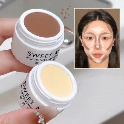 Moisturizing Concealer Cream Face Makeup Brown Contouring Waterproof Oil-Control Foundation Base Cover Dark Circles Acne Spots