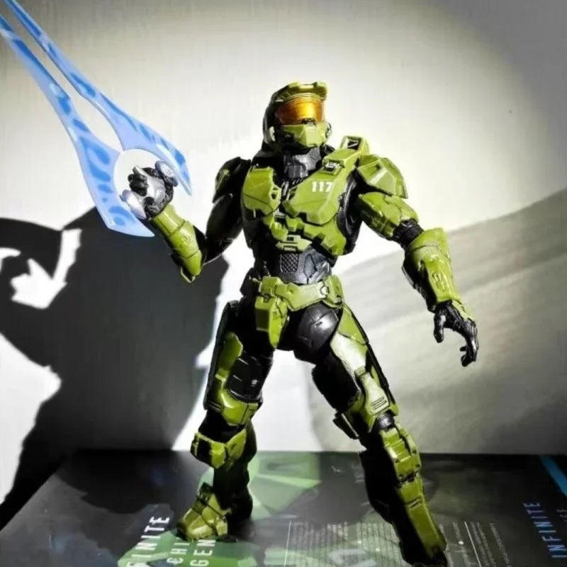 Hot 18cm Halo Infinite Master Chief Mjolnir Mk Vi 1/12 Scale 17.5cm 6" Action Figure Re:Edit Gen.3 117 Ko'S 1000 Model Toy Gift