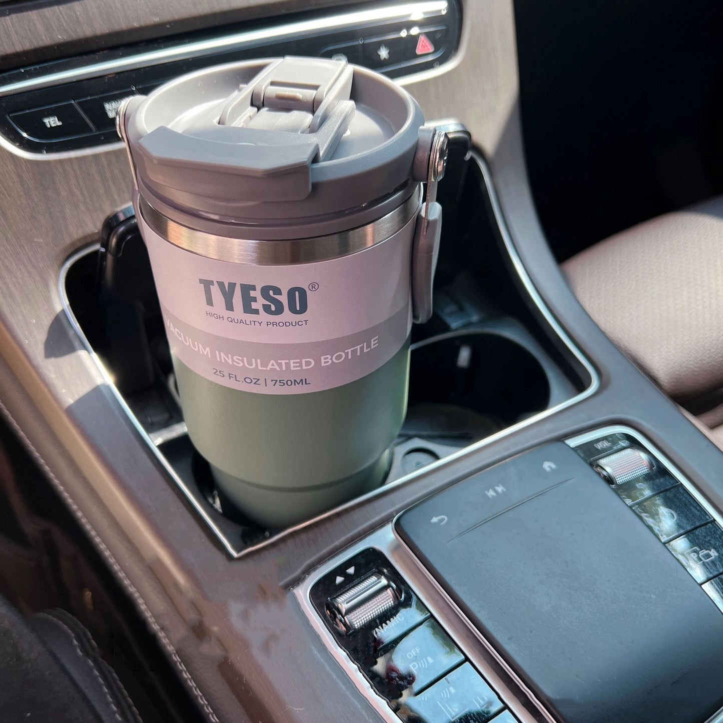 Tyeso Coffee Cup Stainless Steel Thermos Bottle Double-layer Insulation Cold And Hot Travel Mug Vacuum Flask Car Water Bottle