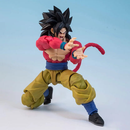 Dragon Ball Z Son Goku Action Figure Toys Super Ssj4 Figuras Anime Saiyan 4 Figurine 16cm Collection Movable Model Doll Gifts