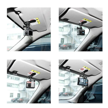 Sports Camera Sunshade Bracket 360 Adjustable Camera Car Mount Bracket Car Mount Accessories Phone Clamp Holder For Car Bloggers