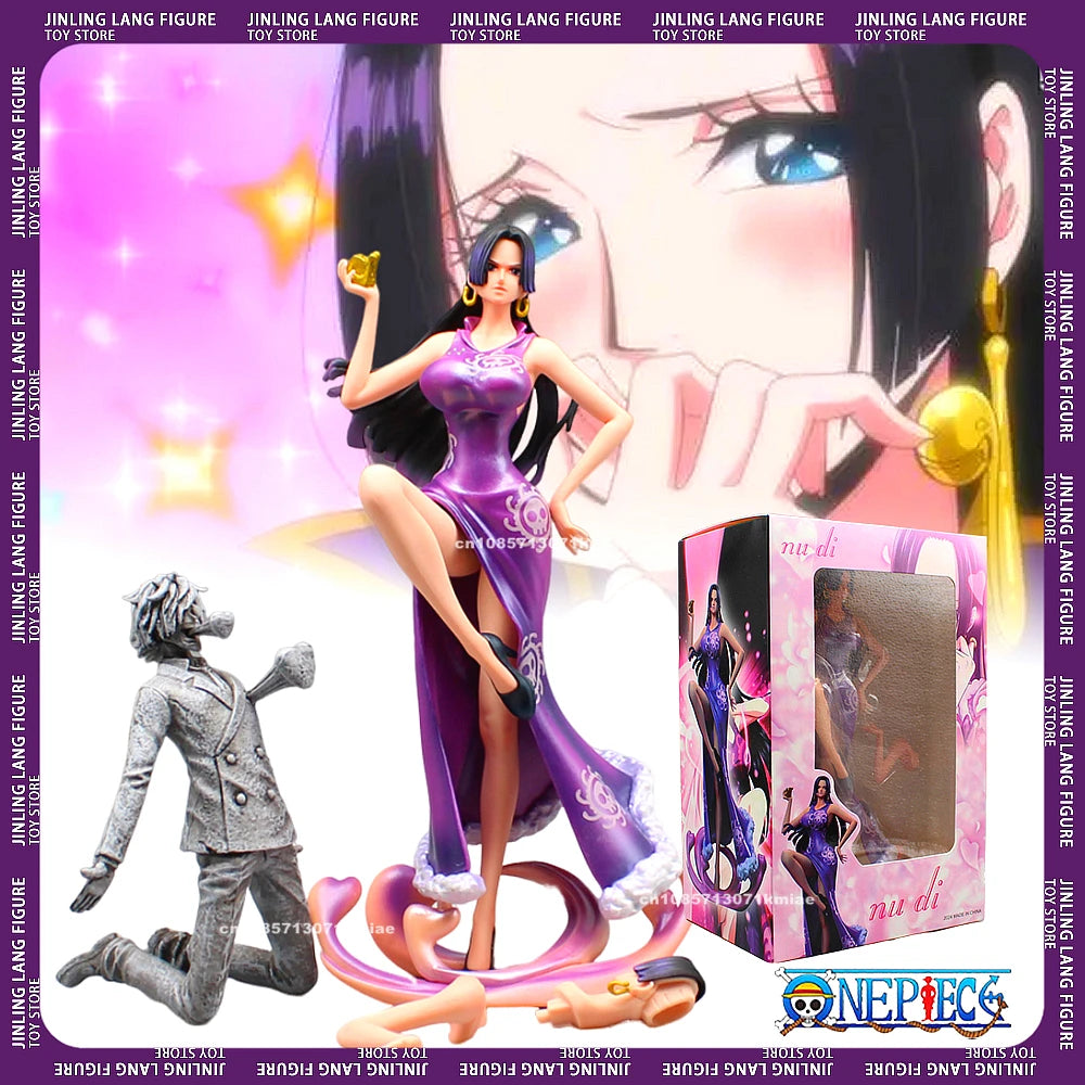 Boa Hancock 25cm One Piece GK PVC double-end Double arms Anime Figure Model Room Decora Collection Doll Gift Birthday Toys Gifts