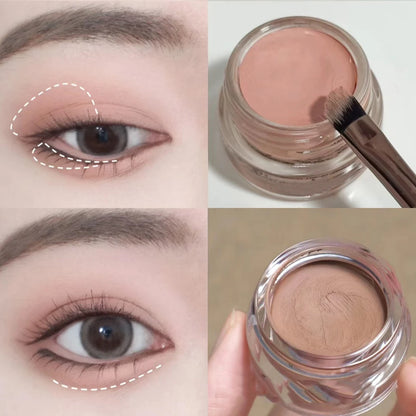 Monochrome Eyeshadow Cream Eye Concealer Base Makeup Smoky Purple Matte Eyeshadow Primer Skin Tone Long Lasting Waterproof