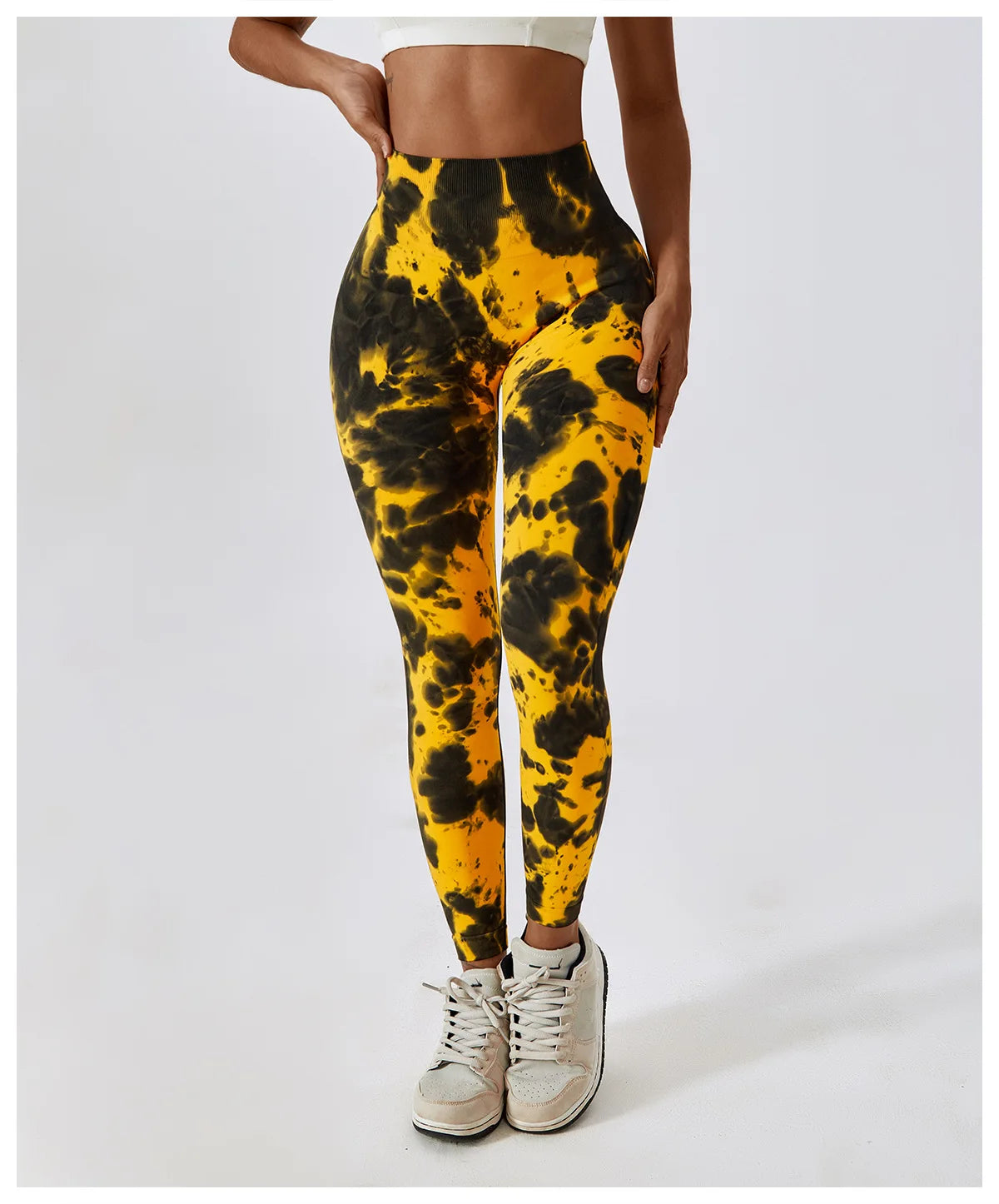 Tie Dye Seamless Yoga Pants Sport Leggings Women High Waist Push Up Woman Tights Fitness Running Workout Leggins Gym Clothing