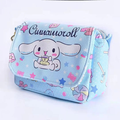 Kawaii Sanrio Hello Kitty Cartoon Anime Kuromi My Melody Messenger Bag Toy Cute Coin Purse Shoulder Bag Toy Girls Handbags