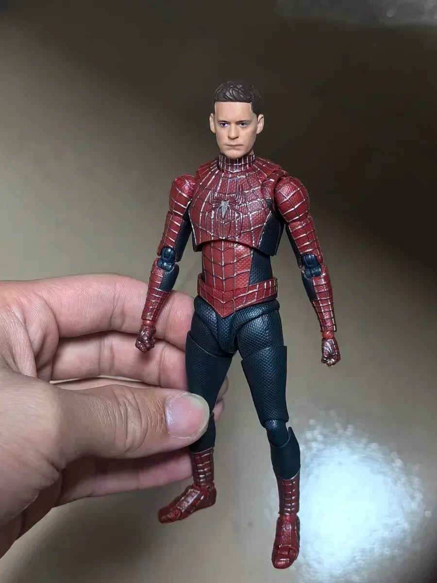 Hot Spider Man 3 Action Figure Tobey Maguire Spiderman 3 Anime Shf Figurine Ct Version Pvc Statue Collection Model Toys Gift