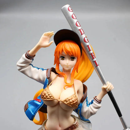 Nami Thief Cat Figurine One Piece Nami Anime Figure 34cm Pvc Statue Model Dolls Collectible Room Ornament Children Toy Kid Gifts