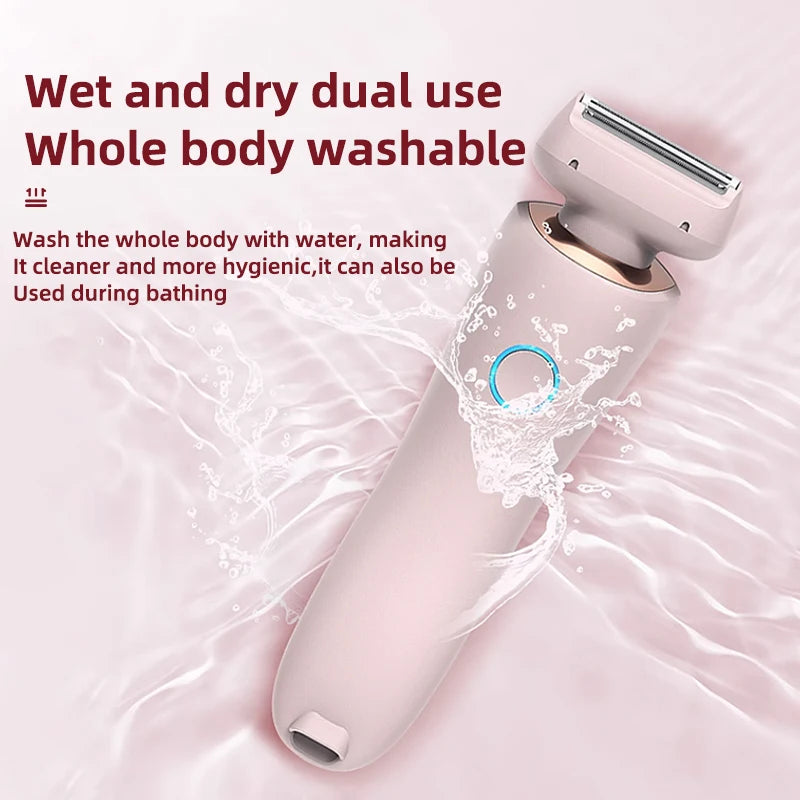 Painless Hair Removal Epilator USB Rechargeable Trimmer Women Body Razor Face Leg Armpit Bikini Hand Pubic Shaver Hair Remover