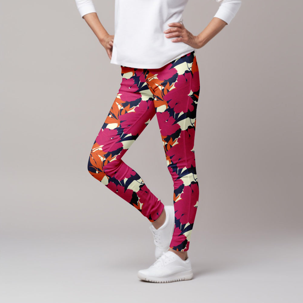 LETSFIND High Quality Fashion Fitness Leggings High Waist 3D Flowers Pattern Digital Print Sexy Casual Trousers Woman's Leggings