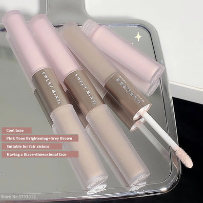 Liquid Contouring Stick High Gloss 2 In 1 Brightens Skin Warm Tone Grey Brown Nose Shadow Contour Matte Highlighter Face Bronzer