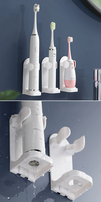 Adjustable Toothbrush Holder Electric Toothbrush Base Silicone Non-slip Wall Mount Brush Body Rack Adapt 99%