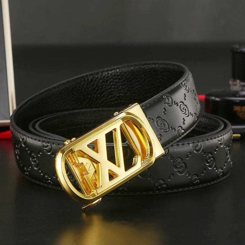 New Men Belts Luxury Famous Genuine Leather Male Belts for Women wide 3.4cm High Quality Designers Brand Buckle Strap jeans