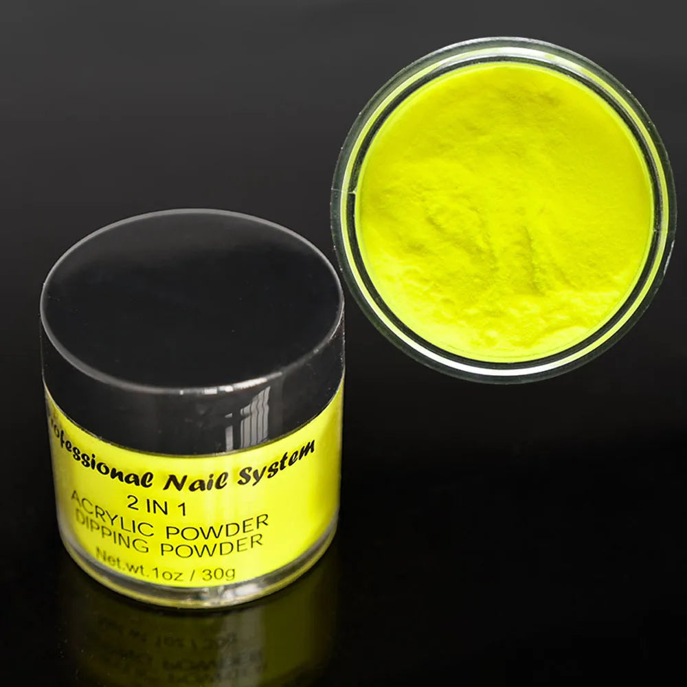 1oz Neon Fluorescent Dip Powder Pigment Nude Pink Acrylic Powder Dipping Powder Nail Supplies For Professionals