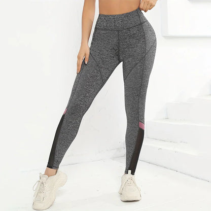 Colorblocked High Waist Yoga Pants Leggings for Women Tummy Control Workout Leggings for Women