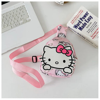 Sanrio Tide Children's Backpack Cartoon Cute Male and Girls Crossbody Shoulder Bag South Korea Ultra Light Children's chest bag