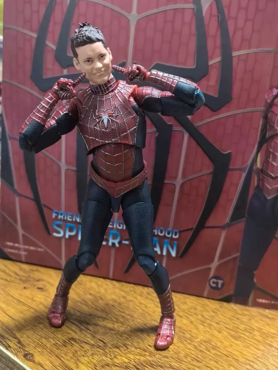 Hot Spider Man 3 Action Figure Tobey Maguire Spiderman 3 Anime Shf Figurine Ct Version Pvc Statue Collection Model Toys Gift