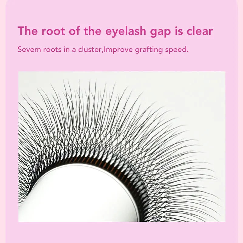 DIYDAY New Style 5D W Shape Eyelash Extensions Different lengths 5D W-Shaped False Eyelashes Natural Soft Easy Fan Lashes