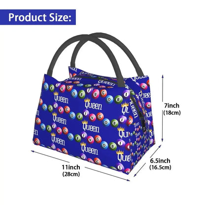 I Love Bingo Game Insulated Lunch Bags for School Office Waterproof Cooler Thermal Lunch Box Women lunchbag