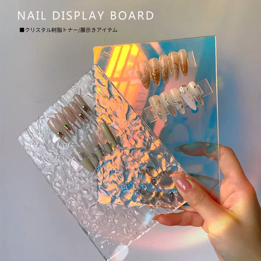 TSZS Japanese Nail Art Decoration Accessories For Manicure Photo Props Tools INS Acrylic Display Board Sleeves For Nail Photo