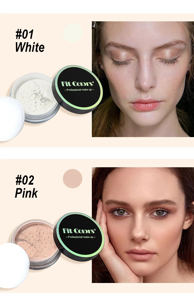 Makeup Sunscreen Loose Powder Oil-control Face Setting Powder Matte Finish Powder Fixed Makeup Brighten Foundation Base Cosmetic