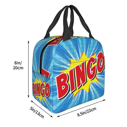 Hot Game Bingo Lunch Bag Leakproof Cooler Thermal Insulated Lunch Box For Women Kids School Beach Camping Travel Food Tote Bags