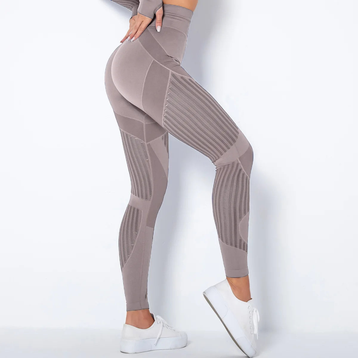 Sexy Women Fitness Leggings Hollow Seamless Leggings High Waist Gym Workout Legging Fashion Breathable Yoga Pant