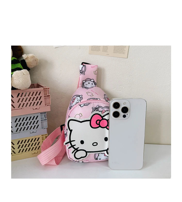 Sanrio Tide Children's Backpack Cartoon Cute Male and Girls Crossbody Shoulder Bag South Korea Ultra Light Children's chest bag