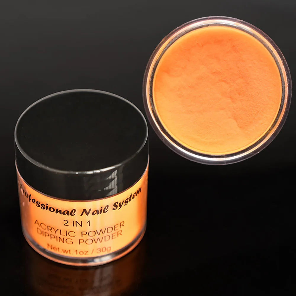 1oz Neon Fluorescent Dip Powder Pigment Nude Pink Acrylic Powder Dipping Powder Nail Supplies For Professionals