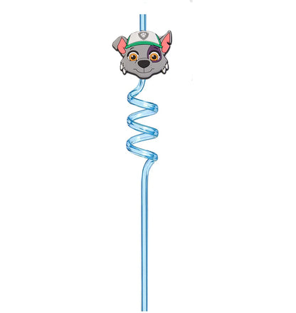 Paw Patrol Anime Party Straw Birthday Party Cartoon Decoration Gift