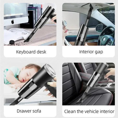 Portable Wireless Car Vacuum Cleaner Wireless Vacuum Cleaner Dual Use for Home and Car 120W High Power Powerful Vacuum Cleaner