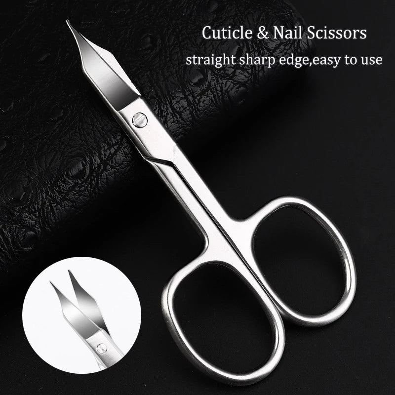 1Pc Professional Thick Toe Nail Scissors Cutter Clipper Manicure Curved Tip Pedicure Tool Round Nails Ingrowns Beauty Grooming