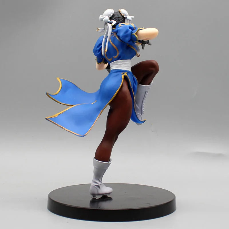 Street Fighter Figures Chun-Li PVC 18cm Action Figurines Chun Li Fighting Statue Decoration Doll Collection Model Toys Kid Gift