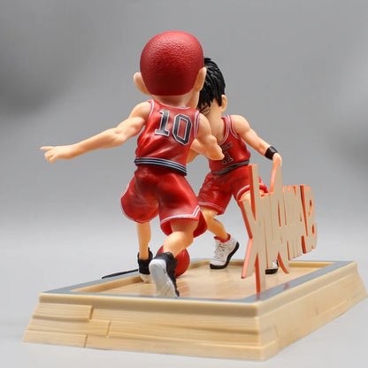 Slam Dunk Figures Rukawa Kaede Vs Sakuragi Hanamichi 15cm Figures Pvc Q Edition Statue Ornament Model Anime Dolls Kids Toys Gift