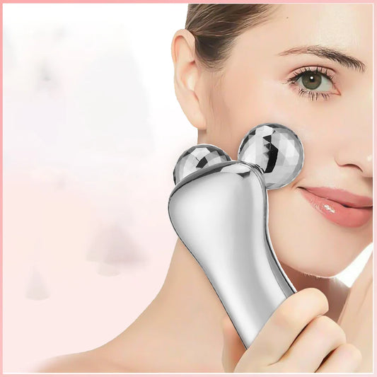 V-face Pulse Massager Roller Device Vibration Firming Lifting Skin Fades Fine Lines Dark Circles Improve Edema