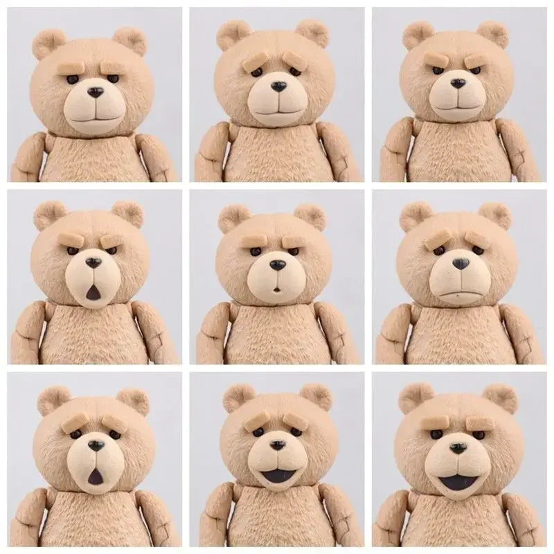 Ted Teddy Bear Bjd Figure Ted 2 Amazing Yamaguchi Revoltech No.006 Teddy Brick Pvc Boxed Movie Model Action Figures Toys Gifts