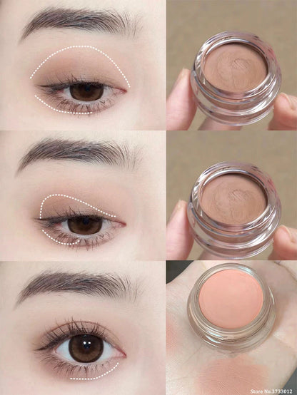 Monochrome Eyeshadow Cream Eye Concealer Base Makeup Smoky Purple Matte Eyeshadow Primer Skin Tone Long Lasting Waterproof