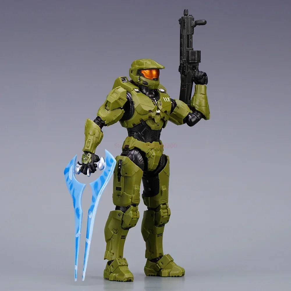 Hot 18cm Halo Infinite Master Chief Mjolnir Mk Vi 1/12 Scale 17.5cm 6" Action Figure Re:Edit Gen.3 117 Ko'S 1000 Model Toy Gift