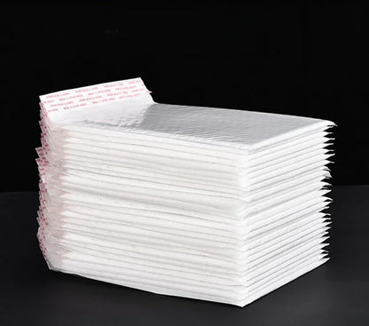 50/10Pcs Bubble Envelopes White Foam Shipping Bags Poly Bubble Mailers Pad Self Seal Packing Bags for Magazine 11cm 15cm 23cm