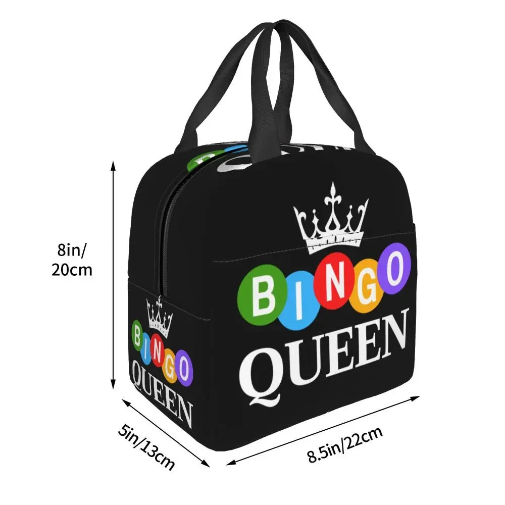 Hot Game Bingo Lunch Bag Leakproof Cooler Thermal Insulated Lunch Box For Women Kids School Beach Camping Travel Food Tote Bags