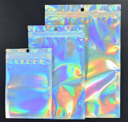 10/30/50PCS Laser Ziplock Bags For Necklace Phone Earphone Storage Bag Clear Plastic Jewelry Data Cable Packaging Bubble Mailers