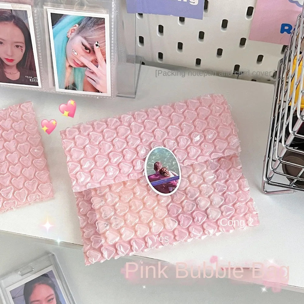 10/1pcs Heart Bubble Bag Self-Seal Packaging Shockproof Padded Envelopes Pink PE Gift Packaging Bag Small Business Supplies